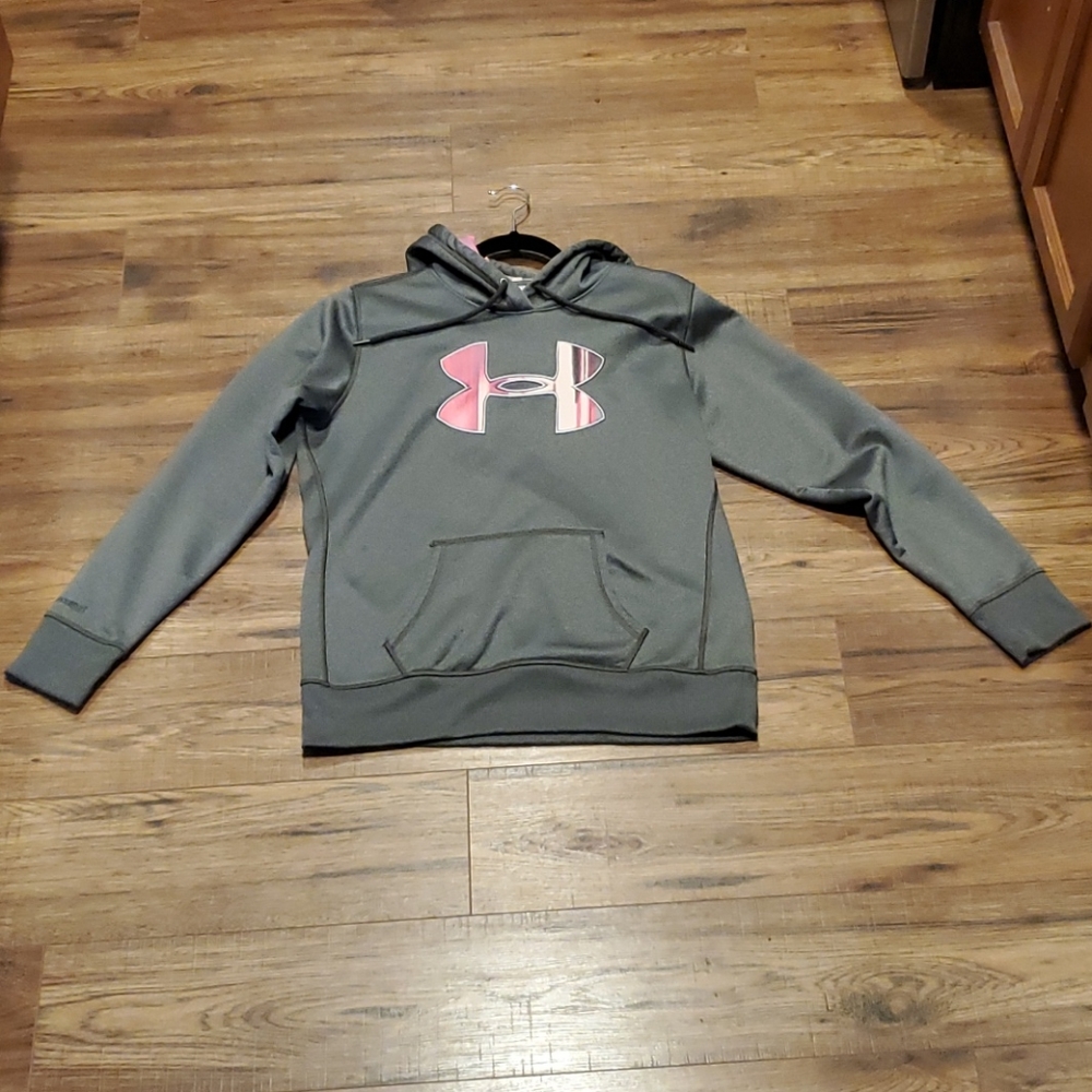 Under Armour Gray with Pink Camo Hoodie